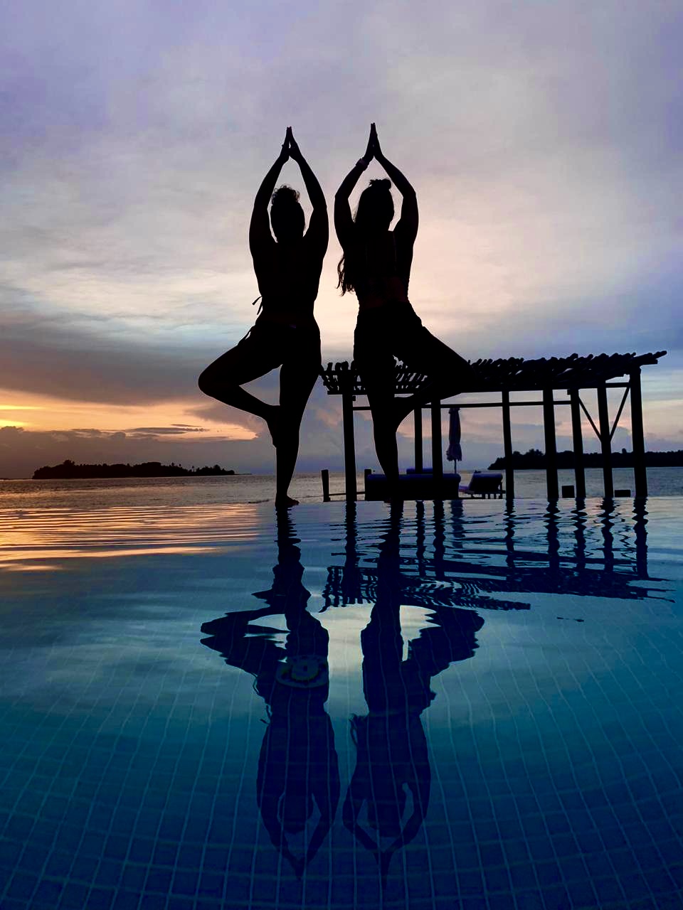 The Ark Quests team on a Maldivian island